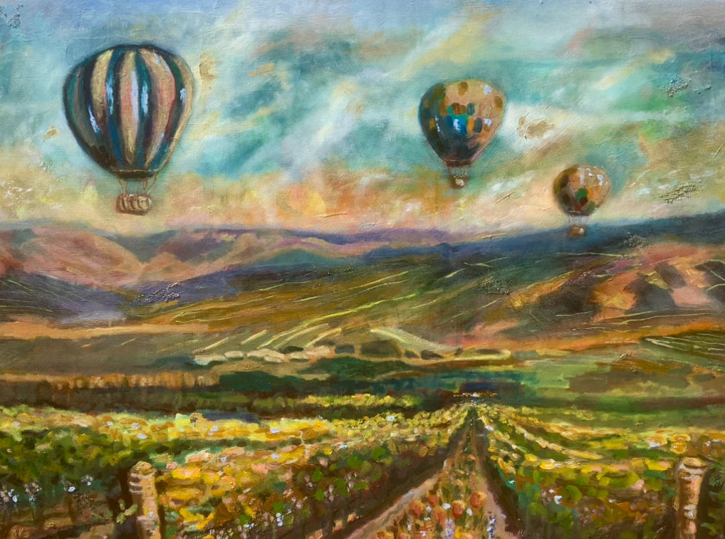 SOARING OVER WINE COUNTRY 48" x 36" image 0