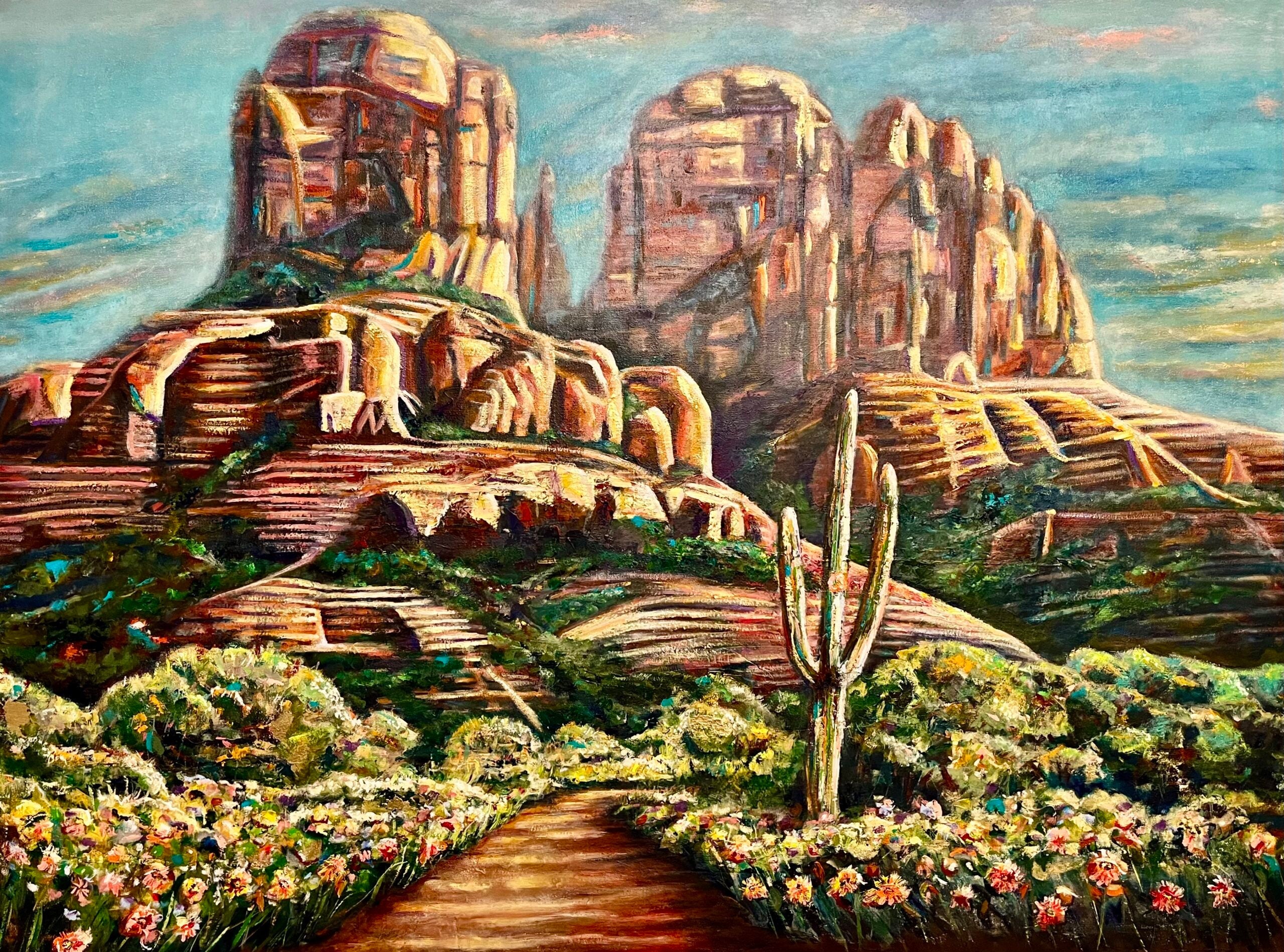 WHISPERS OF THE RED CATHEDRAL 48" x 36" image 0